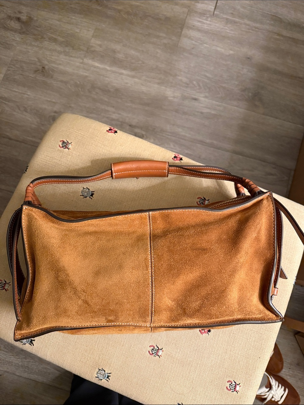 STAUD Harold Bag, Tan Suede - Picture 4 of 11